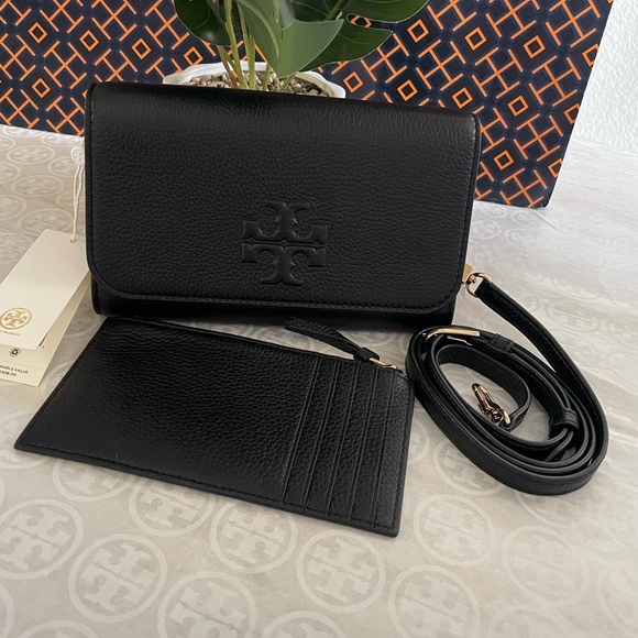 New, tory bruch thea flat crossbody wallet - Picture 3 of 15